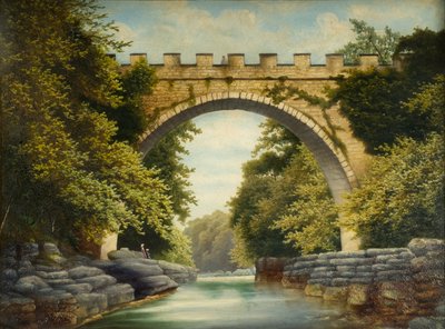 Die Abteibrücke, Barnard Castle, 1882 von James Miller Brown